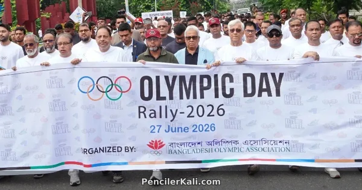 অলিম্পিক ডে উপলক্ষে ঢাকায় বর্ণাঢ্য র‍্যালি