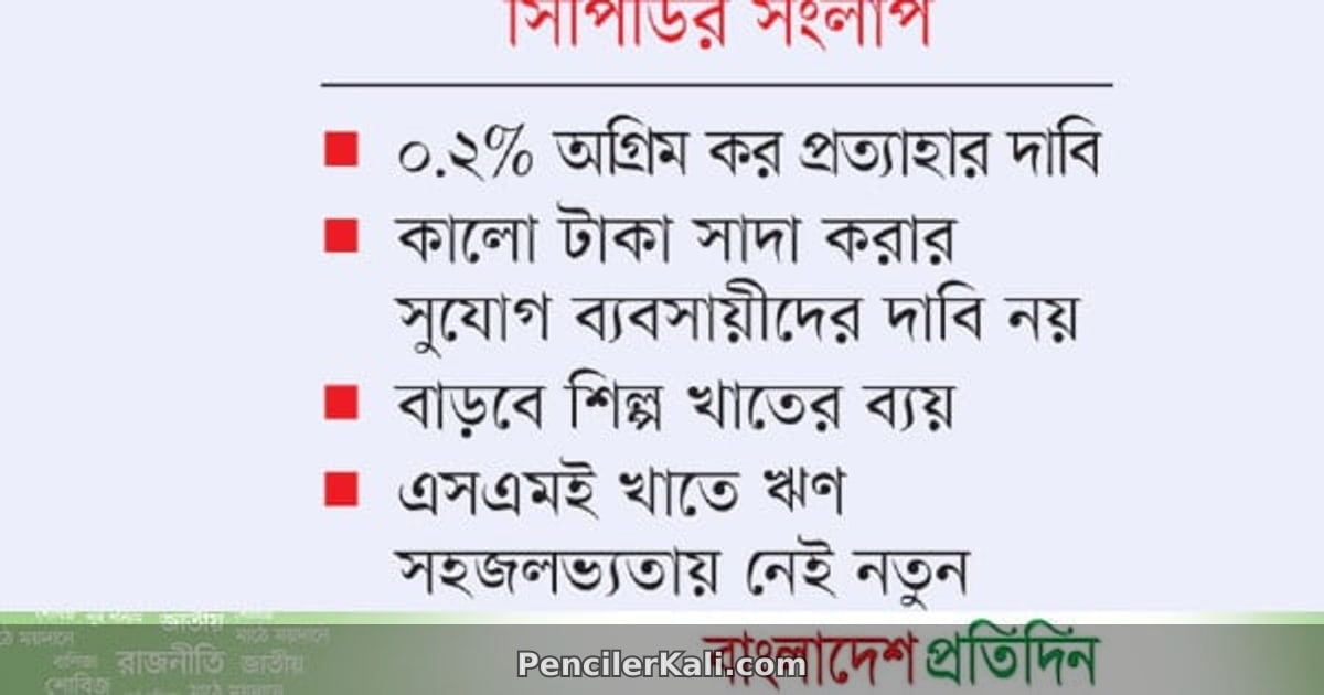 নতুন করের বোঝায় ব্যবসায়ীদের উদ্বেগ: অর্থনীতিতে প্রভাবের আশঙ্কা
