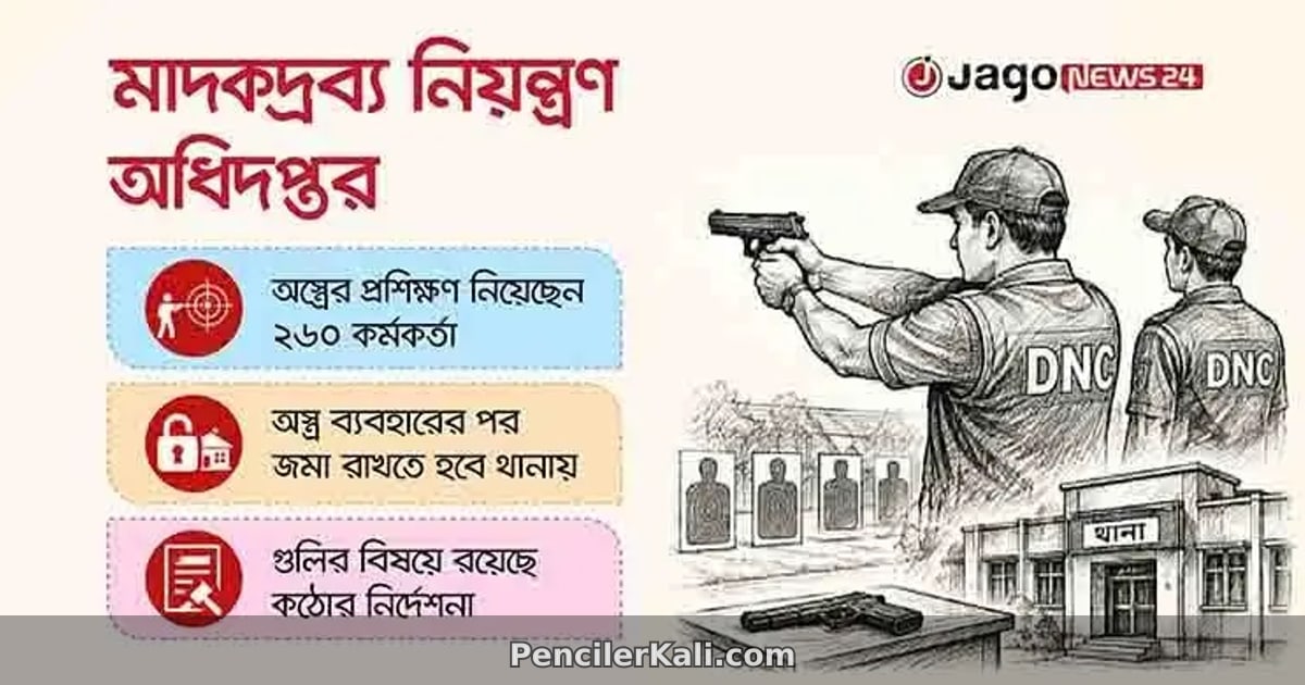 মাদক নিয়ন্ত্রণে আসছে নতুন শক্তি: মাদকদ্রব্য নিয়ন্ত্রণ অধিদপ্তরের হাতে অস্ত্র
