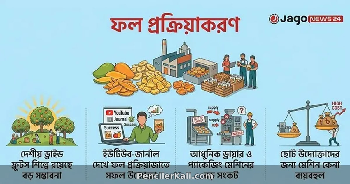 ফল প্রক্রিয়াজাতে প্রশিক্ষণ থাকলেও যন্ত্রপাতির অভাবে ধুঁকছেন উদ্যোক্তারা