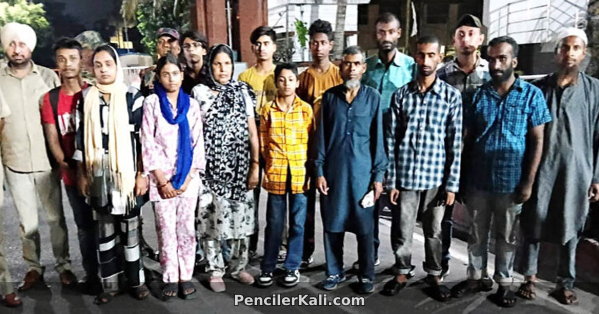 অবৈধভাবে ভারতে আটক ১৪ বাংলাদেশি দেশে ফিরেছেন